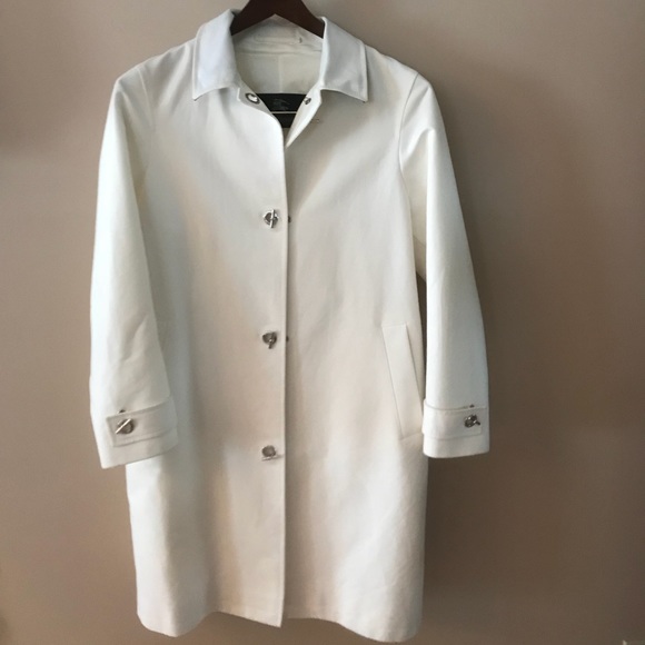 burberry white coat